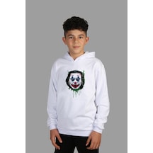 Raf Coll Çocuk Kapüşonlu Dijital Baskılı Sweatshirt Siyah
