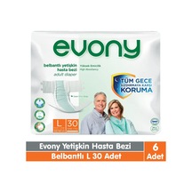 Evony Belbantlı Yetişkin Hasta Bezi L Beden 30x6 180 Adet