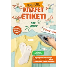 Kıyafet Etiketi - Okul Kıyafetlerine Kişiye Özel 30 Saniyede Kolay Uygulama Yıkanabilir -küçük Prens Çok Renkli