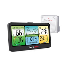 Thermopro Tp280b 7" Wi-fi İç Ve Dış Mekan Dijital Sıcaklık, Nem, Basınç Ölçer Ve Hava Tahmin İstasyonu