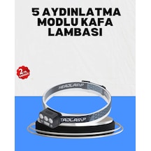 Gece Koşusu İçin Led Kafa Lambası El Sensörlü Beyaz