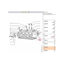 Silindir Kapak Contası Partner Berlingo Expert Jumpy Xud9 2 Delik 41204008-0209s6