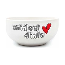 Mideni Dinle Krem Seramik Kase - Hediye Seramik Kase