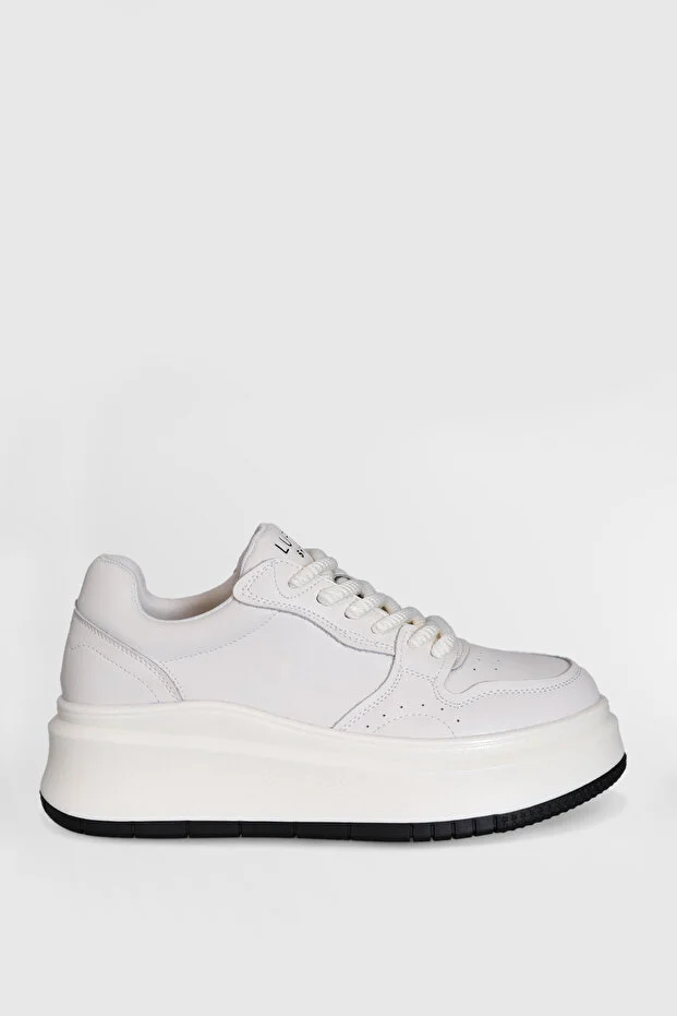 Lufian 121230093 Laura Kadın Deri Sneaker Ayakkabı Beyaz