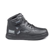 Jump 27835 Cırtlı Yüksek Bilekli Siyah Genç Sneaker Günlük Spor Ayakkabı