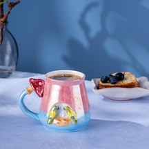 Tropikal Kupa 400 Ml Pembe Beyaz - Çok Renkli