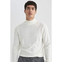 DeFacto Slim Fit Dar Kesim Yarım Balıkçı Yaka Basic Düz Triko Kazak R1127AZ24SPER100 DeFacto Slim Fit Dar Kesim Yarım Balıkçı Yaka Basic Düz Triko Kazak R1127AZ24SPER100