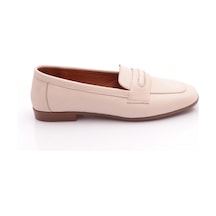 Dgn 5009 Kadin Loafer Ayakkabi Krem