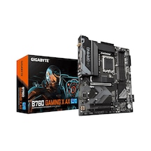 Gigabyte B760 Gaming X AX Intel B760 7600 MHz (OC) DDR5 Soket 1700 ATX Anakart