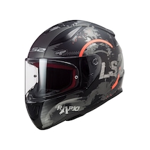 Ls2 Rapıd Cırcle Mat Tıtanıum Turuncu Kask