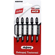 Knisaw Ks51746 Ahşap Kesim Dekupaj Testere Ağzı Yedek Bıçak 5'Li