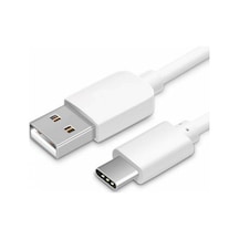 Android Telefonlar İle Uyumlu Type-c Usb Kablo 1 M Kutusuz Beyaz -
