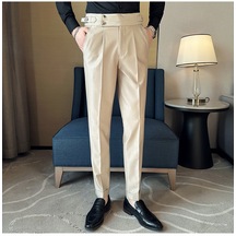 Ikkb Erkek Business Casual Pantolon - Kırık Beyaz