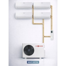 Viessmann OFAA100MFA070 24000 Btu 1 Dış + 4 İç Ünite 9000 + 9000 + 9000 + 9000 Btu Multi Split Inverter Klima