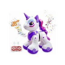 Kumandalı Romantic Marry Sevimli Oyuncak Unicorn Robot Mor