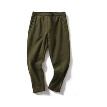 Ikkb Erkek Rahat Kalın Düz Renk Pantolon - Askeri Yeşil