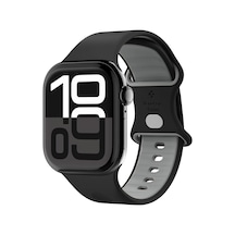 Apple Watch 49/46mm Ultra 4/3/2/1 / Seri 12/11/10 İle Uyumlu Kordon Kayış Band Nano Pop Black Sesame - Amp09321 Çok Renkli