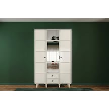 Zeon 3 Kapılı Mdf Gardırop Çok Renkli