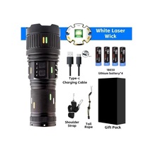 Pro F-3001 Alüminyum Tg Led Güç Göstergeli Type-c Şarjlı El Feneri 100 W Asorti