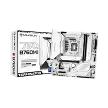 Maxsun Temınatör B760m Gkd5 Ice Ddr5 Hdmı-dp Pcıe 5.0 1700p Matx
