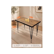 Houseart 60x90 Cm Yemek Masası , Çalışma Masası , Mutfak Masası , Balkon Masası , Cafe Masası Ahşap Desenli