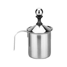 Fastbuy El Yapımı Süt Köpürtücü - Paslanmaz Çelik Cappuccino/latice Makinesi, Ev & Ofis Mutfak Aksesuarı Gümüş