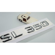 SL 350 Bagaj Krom Metal 3M 3D Yazı Logo