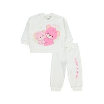 Civil Baby Kız Bebek Takım 6-18 Ay Ekru 17b82030023w1