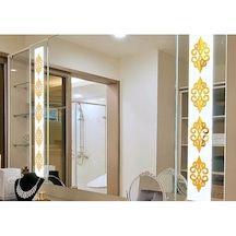 1001Hediye Dekor Süs Bordür Ayna Gold Altın Pleksi Dekoratif Bordür 20 Adet