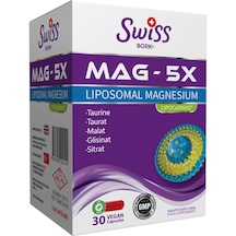 Swiss Bork Mag - 5X Liposomal Magnesium 30 Vegan Kapsül