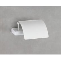 Flat Kapaklı Tuvalet Kağıtlığı Beyaz Renk 90x95x151 Mm Acı Kahve