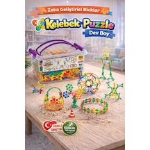 Kelebek Puzzle 480 Parça Plastik Kutulu Eğitici Blok Eğitici Zeka Geliştirici Oyuncak