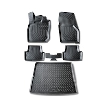 Wöller Volkswagen Tiguan İle Uyumlu Paspas Bagaj Havuzu Set 2024 Sonrası 3d Ultraflex Set Açık Bej