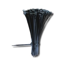 Çet-san 3,6 X 370 Mm Siyah Kablo Bağı Cırt Kelepçe 100'lü Dış Mekan Kullanımı İçin Uygun