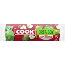 Kokulu Çöp Torbası, Orta Boy Elma 55 X 60 Cm 15 Adet/rulo