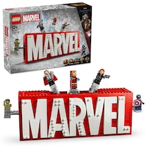 LEGO® Marvel: MARVEL Logosu ve Minifigürleri 76313 - Süper Kahraman Sevenler için Koleksiyonluk, Yaratıcı Oyuncak Yapım Seti (931 Parça)