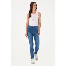 U.S. Polo Assn. Kadın Açık Mavi Skinny High Waist Fit Jean Pantolon 50297559-DN0021