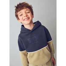 Mayoral Erkek Çocuk Baskılı Sweatshirt Lacivert 4410