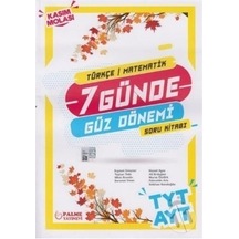 Palme Yks Tyt Ayt T-M 7 Günde Güz Dönemi Soru Kitabı