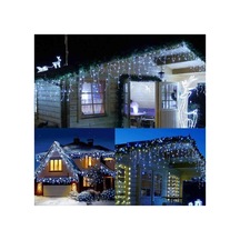 8 Fonksiyonlu 16 Saçaklı Perde Led 3 X 1 Beyaz Mavi