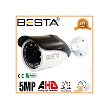 5 Mp 4k 1440p 8 Warm Led Ahd Bullet Güvenlik Kamerası Bt-5065