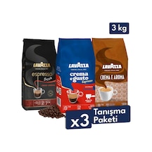 Crema E Gusto Classico + Crema E Aramo + Espresso Barista Gran Crema Çekirdek Kahve 1kg 4'lü Paket