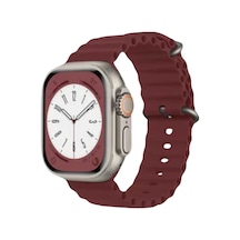 Apple Uyumlu  Watch 2/3/4/5/6/7/8/9/se/se2 38mm 40mm 41mm Silikon Loop Kordon