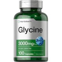 Horbäach Glycine Gilisin Stress Sleep Support 3000mg 100 Caps Aromasız