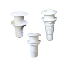 Thru-Hull Easy Mount 7/8". For Hose 25mm. White