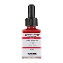 Schmincke : Aero Color Akrilik Mürekkep : 28 Ml : 036 Candy Colors Wine Red