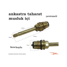 Ankastre Taharat Musluğu İçi Çevirmeli Taharet Musluk İçi Küçük K