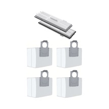Roborock S7 Max Ultra Uyumlu 2 Adet Hepa Filtre 4 Adet Toz Torbası