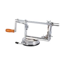 Geeroyoo El Elektrikli Olmayan Elma Soyucu, Çekirdek Kaldırıcı Ve Dilimleyici 3'ü Bir Arada, Paslanmaz Çelik, Vakum Emici Tabanlı Ev Ve Ticari Kullanım Gümüş