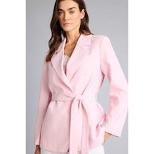 Defacto Regular Fıt Ceket Yaka Blazer Ceket H0851ax26smpn69 Pembe-pn69